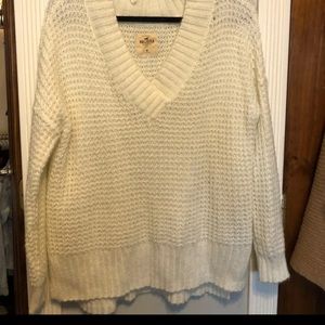 white oversized sweater